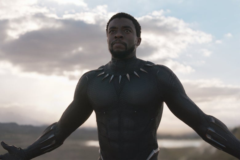 Chadwick Boseman in Black Panther.